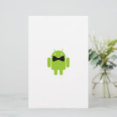 Stropdas Android Robot Icon Briefpapier (Staand voorkant)