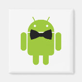 Stropdas Android Robot Icon Magneet (Voorkant)