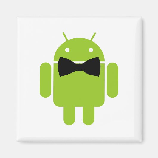 Stropdas Android Robot Icon Magneet (Voorkant)