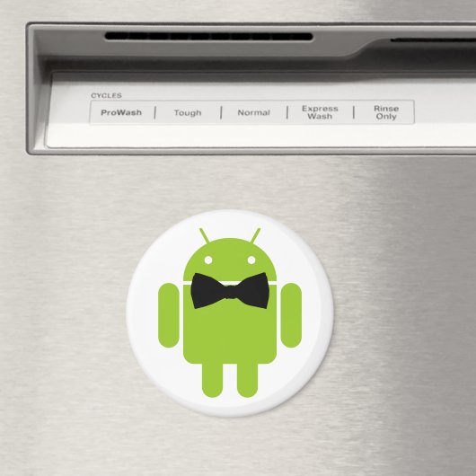 Stropdas Android Robot Icon Magneet (Insitu (Vaatwasser))