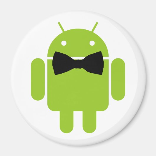 Stropdas Android Robot Icon Magneet (Voorkant)