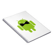 Stropdas Android Robot Icon Notitieboek (Rechterzijde)