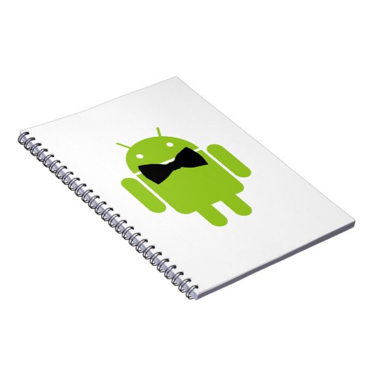 Stropdas Android Robot Icon Notitieboek (Rechterzijde)