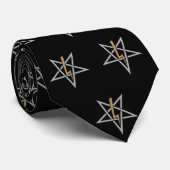 Stropdas Anton LaVey Sigil (ontwerp 1) (Opgerold)