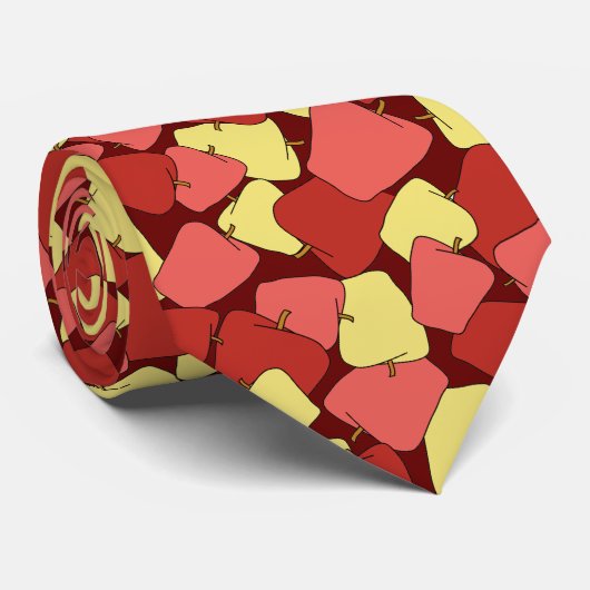 Stropdas Apple Jumble Pattern (Opgerold)