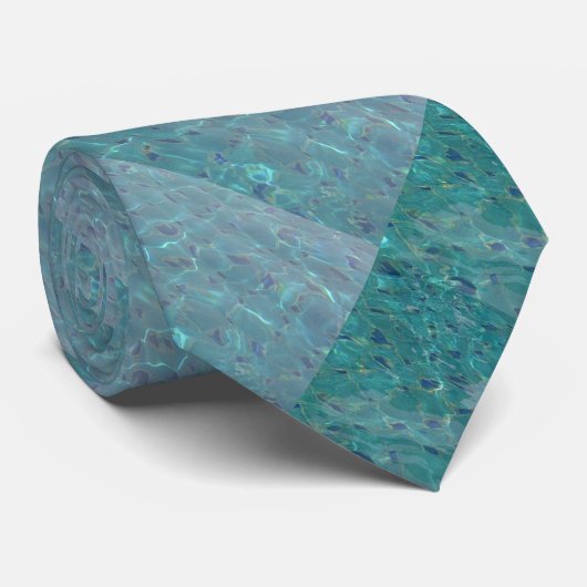 Stropdas Aqua (Opgerold)