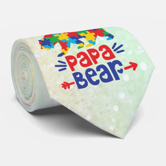 Stropdas Autisme Mannen (Opgerold)