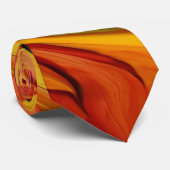 Stropdas - AUTUMN COLORFUL ABSTRACT ONTWERP (Opgerold)