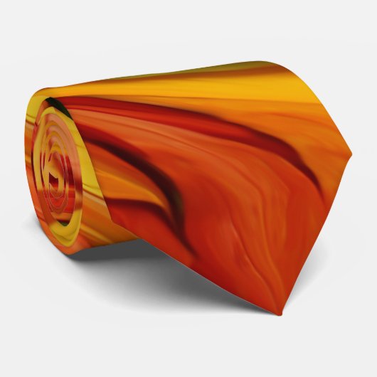 Stropdas - AUTUMN COLORFUL ABSTRACT ONTWERP (Opgerold)