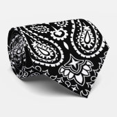 Stropdas Bandana Black (Opgerold)