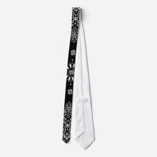 Stropdas Bandana Black (Achterkant)