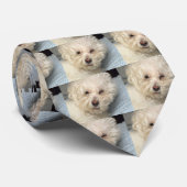 Stropdas Bichon Frise (Opgerold)