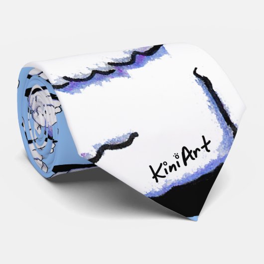 Stropdas Bichon Frise (Opgerold)