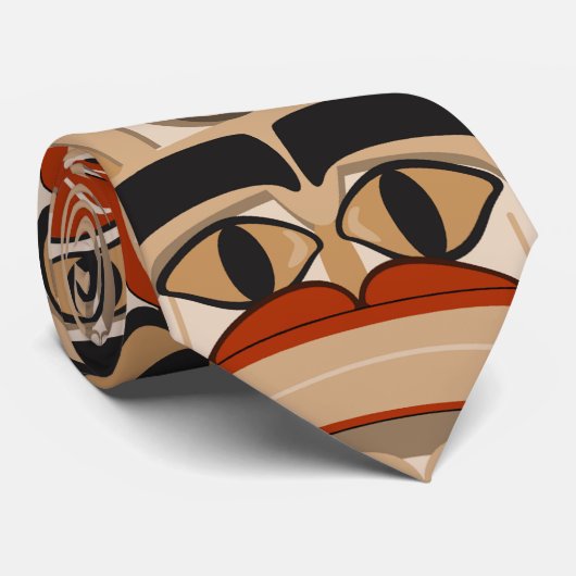 Stropdas Big Totem Pole (Opgerold)