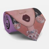 stropdas "Black Beauty Diva" (Opgerold)