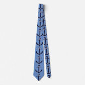 Stropdas blauw Anker Man (Voorkant)