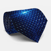 Stropdas blauw diamant Bord (Opgerold)