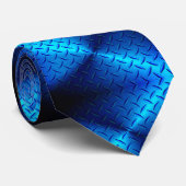 Stropdas blauw diamant Bord (Opgerold)