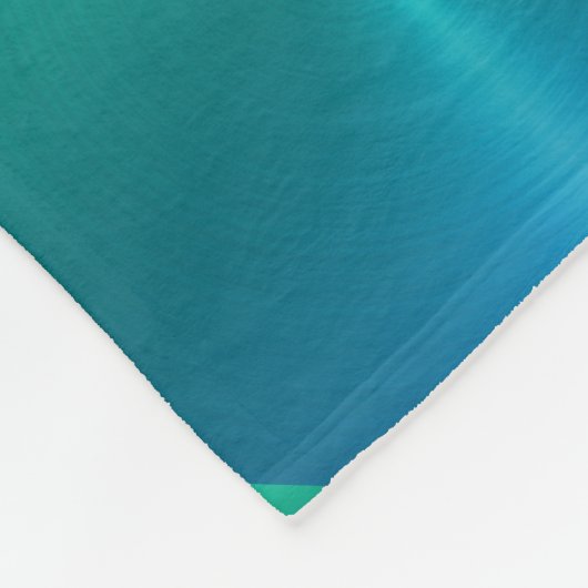 Stropdas Blauw en Groen Shimmer Blokken Fleece Deken (Hoek)