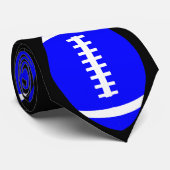 Stropdas blauw Football voor Footballs (Opgerold)