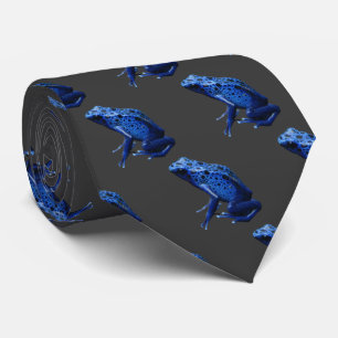 Stropdas blauwe gif dart kikker