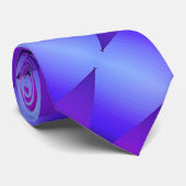 Stropdas Blauwe grafische afdruk (Opgerold)
