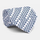 Stropdas blauwe letters van Coach Keuze uit achter (Opgerold)