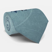 Stropdas Blauwe Rozen (Opgerold)