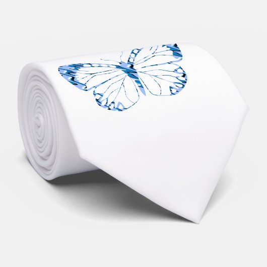 Stropdas blauwe vlinder (Opgerold)