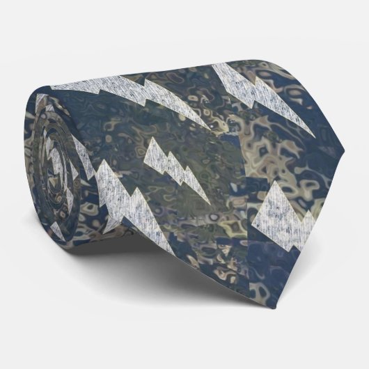 Stropdas Bodempatroon Afbeelding Lightning Pattern (Opgerold)