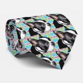 Stropdas Boston Terrier (Opgerold)