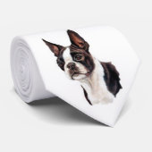 Stropdas Boston Terrier (Opgerold)