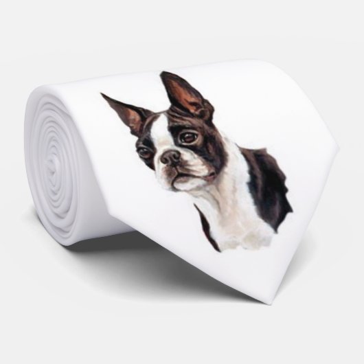 Stropdas Boston Terrier (Opgerold)