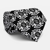 Stropdas brandbestrijding Maltese kruising (Opgerold)