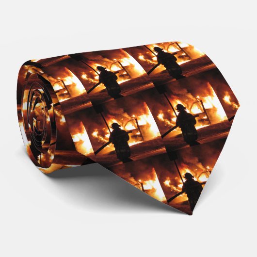 Stropdas brandweerman (Opgerold)