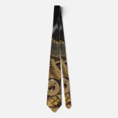 Stropdas: Brass Hearted. Horloge Stropdas (Voorkant)