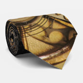 Stropdas: Brass Hearted. Horloge Stropdas (Opgerold)