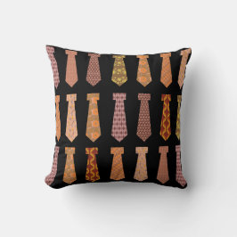 Stropdas bruin episch patroonontwerp kussen