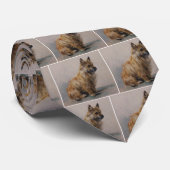 Stropdas Cairn Terrier (Opgerold)