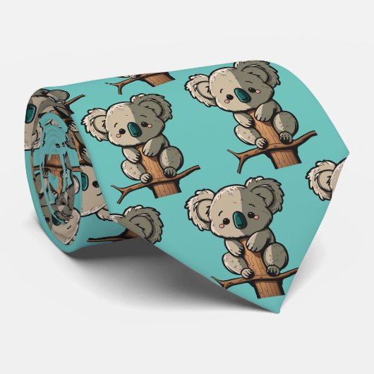 Stropdas Cute Koala (Opgerold)