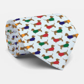 stropdas dachshunds Pattern (Opgerold)