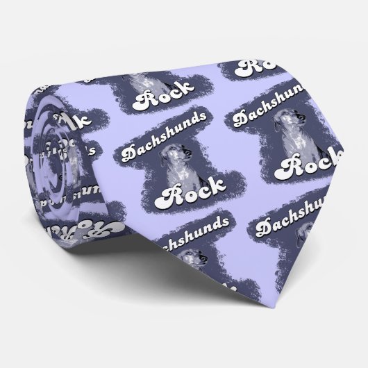 Stropdas Dachshunds Rock (Opgerold)