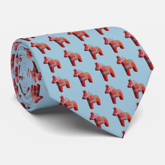 Stropdas Dala Horse (Opgerold)