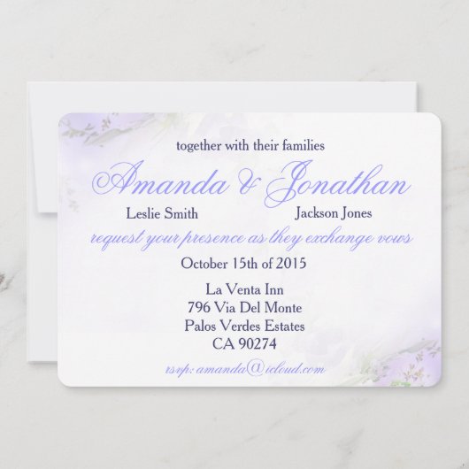 stropdas de huwelijksuitnodiging Knot Kaart (Achterkant)