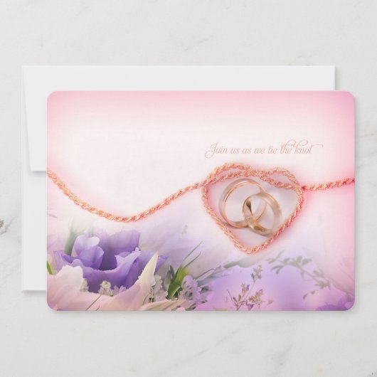 stropdas de huwelijksuitnodiging Knot Kaart (Voorkant)