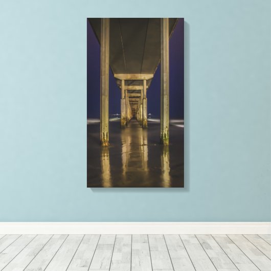 stropdas de knoop canvas afdruk (Insitu (Houten vloer))