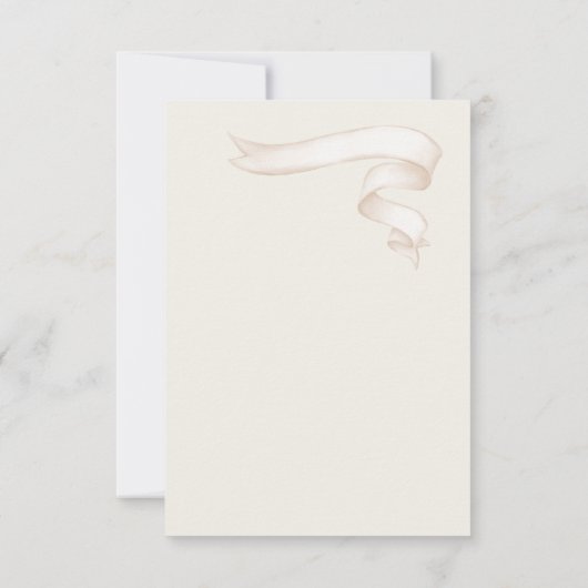 Stropdas de knoop Dank u kaart (Achterkant)