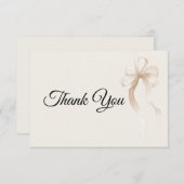 Stropdas de knoop Dank u kaart (Voorkant / Achterkant)