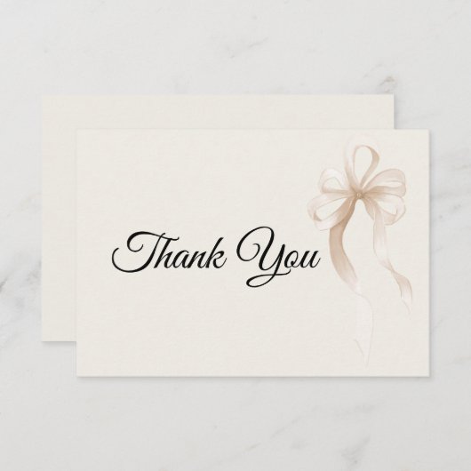 Stropdas de knoop Dank u kaart (Voorkant / Achterkant)