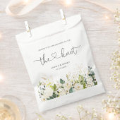 Stropdas de knoop | groen bloemenbruiloft dank u F Bedankzakje (Geknipt)